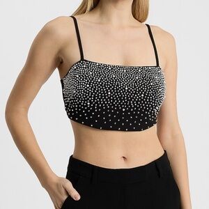 Express Embellished Cropped Cami